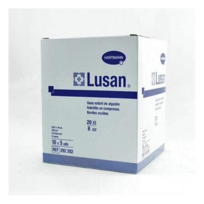 COMPRAR LUSAN GASA ESTERIL DE ALGODON HIDROFILO 10 X 5 UDS