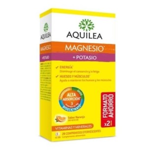 COMPRAR AQUILEA MAGNESIO + POTASIO 28 COMPRIMIDOS EFERVESCENTES