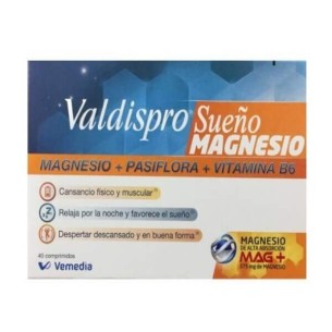 COMPRAR VALDISPRO SUEÑO MAGNESIO 40 COMPRIMIDOS