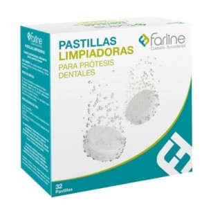 COMPRAR FARLINE PASTILLAS LIMPIADORAS PARA PROTESIS DENTALES 32 UDS