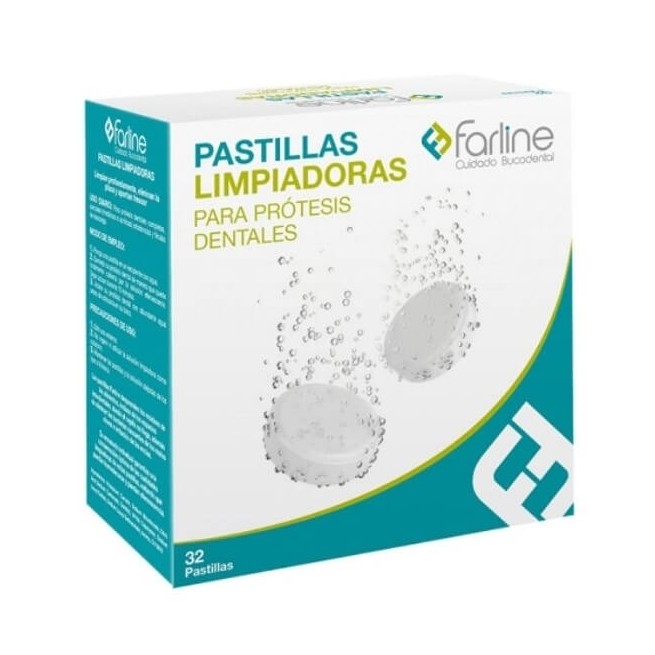 COMPRAR FARLINE PASTILLAS LIMPIADORAS PARA PROTESIS DENTALES 32 UDS
