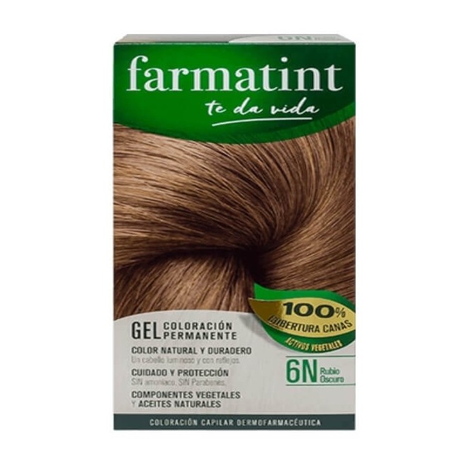 COMPRAR FARMATINT GEL COLORACION PERMANENTE 6N RUBIO OSCURO 135 ML