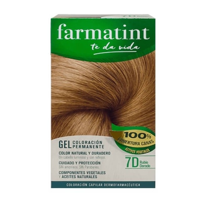 COMPRAR FARMATINT GEL COLORACION PERMANENTE 7D RUBIO DORADO 135 ML