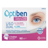 COMPRAR OPTIBEN TOALLITAS LIMPIEZA OCULAR USO DUAL 28 UNIDOSIS