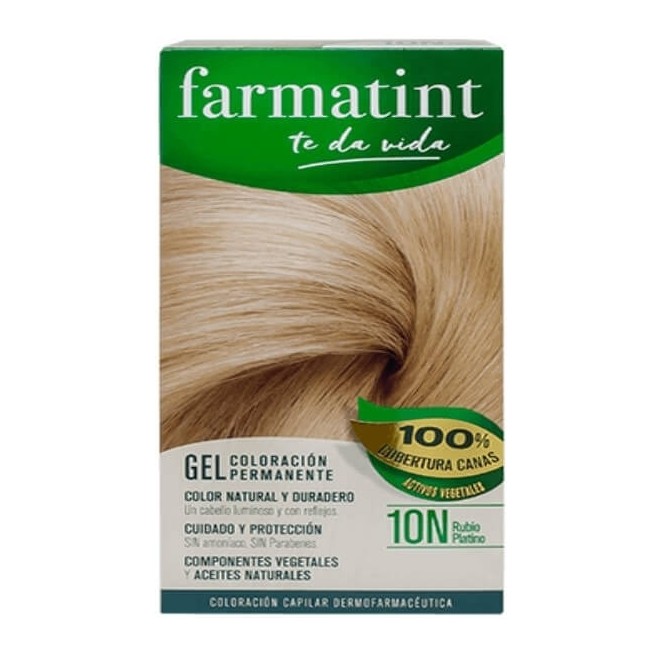 COMPRAR FARMATINT GEL COLORACION PERMANENTE 10N RUBIO PLATINO 135 ML