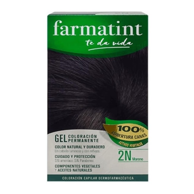 COMPRAR FARMATINT GEL COLORACION PERMANENTE 2N MORENO 135 ML