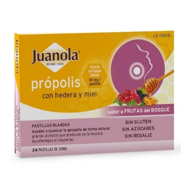 COMPRAR JUANOLA PROPOLIS CON HEDERA Y MIEL 24 UDS