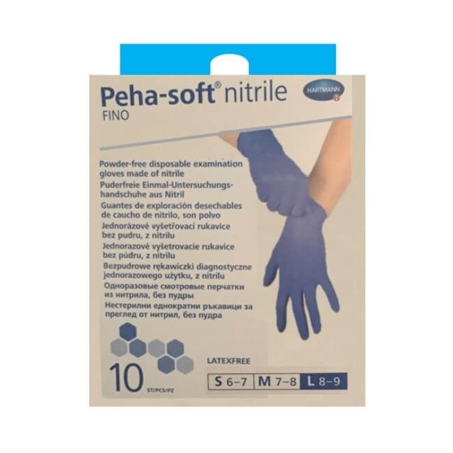 COMPRAR PEHA-SOFT GUANTES DE NITRILO FINO TALLA L 10 UDS