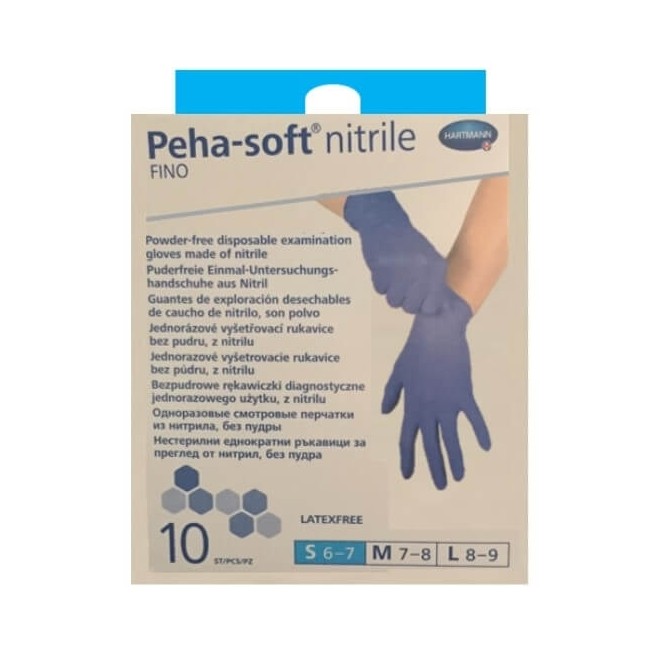 COMPRAR PEHA-SOFT GUANTES DE NITRILO FINO TALLA S 10 UDS