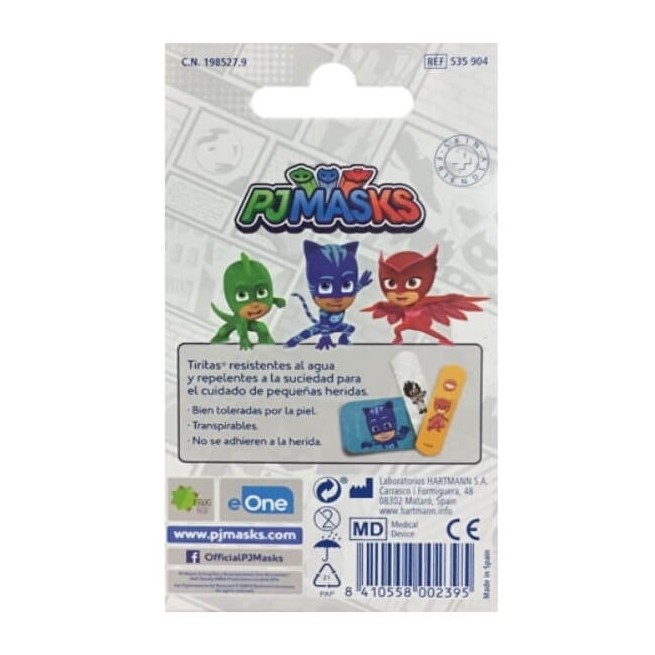 COMPRAR HARTMANN TIRITAS PJ MASKS 12 UDS