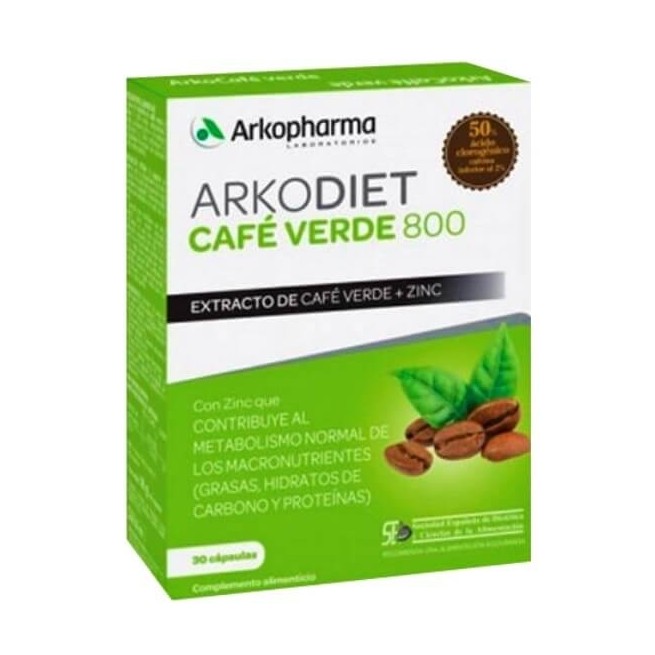 COMPRAR ARKODIET CAFE VERDE 800 30 CAPSULAS