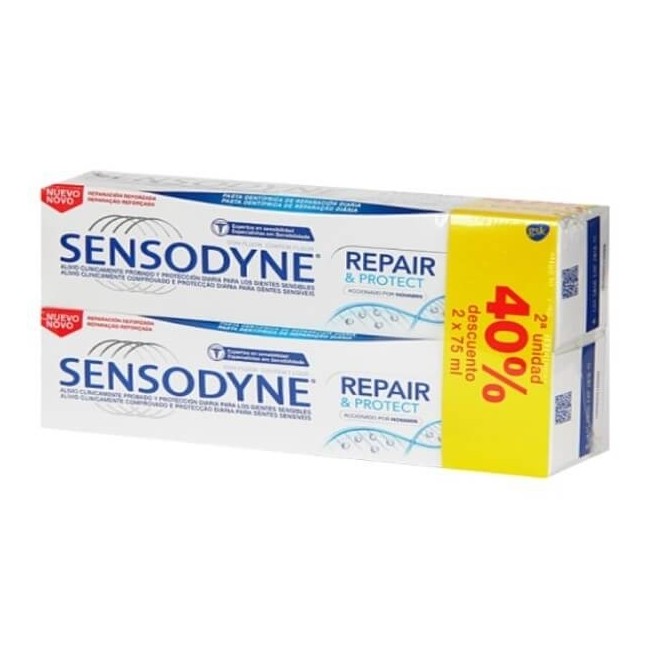 COMPRAR SENSODYNE DUPLO PASTA DENTIFRICA REPAIR & PROTECT 2 X 75 ML