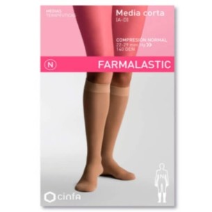 COMPRAR FARMALASTIC MEDIA CORTA COMPRESION NORMAL BEIGE TALLA GRANDE