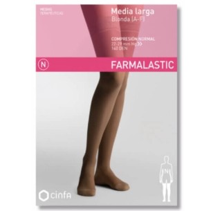 COMPRAR FARMALASTIC MEDIA LARGA BLONDA COMPRESION NORMAL BEIGE TALLA GRANDE