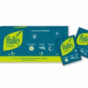 Halley Repelente de Insectos Toallitas 10Uds