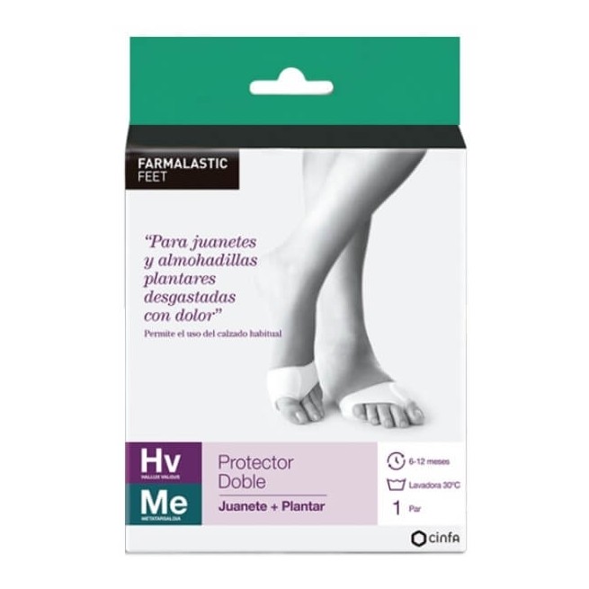 COMPRAR FARMALASTIC FEET PROTECTOR DOBLE JUANETE + PLANTAR TALLA PEQUEÑA