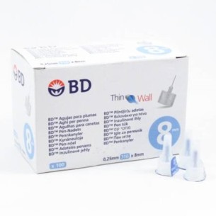 COMPRAR BD AGUJAS ESTERILES PARA PLUMAS 0.25 MM X 8 MM 100 UDS