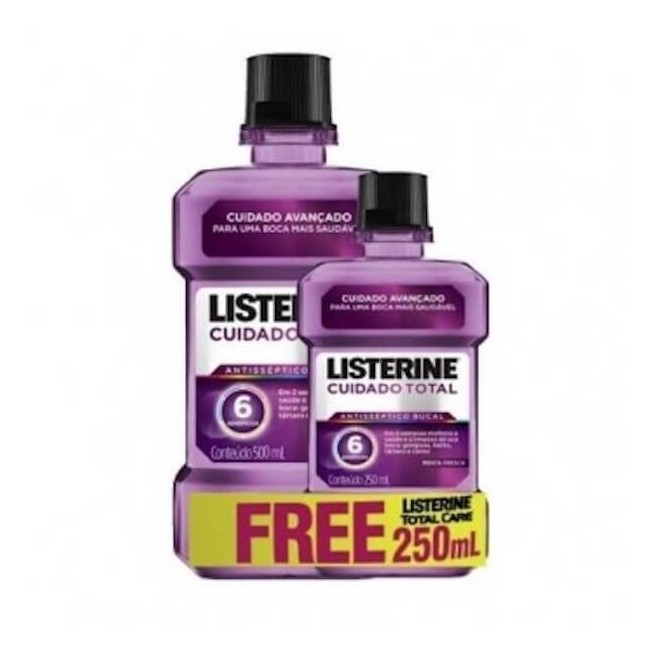 LISTERINE CUIDADO TOTAL 500+200 ML