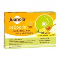 JUANOLA PRÓPOLIS SABOR MIEL Y LIMÓN 24 UNIDADES