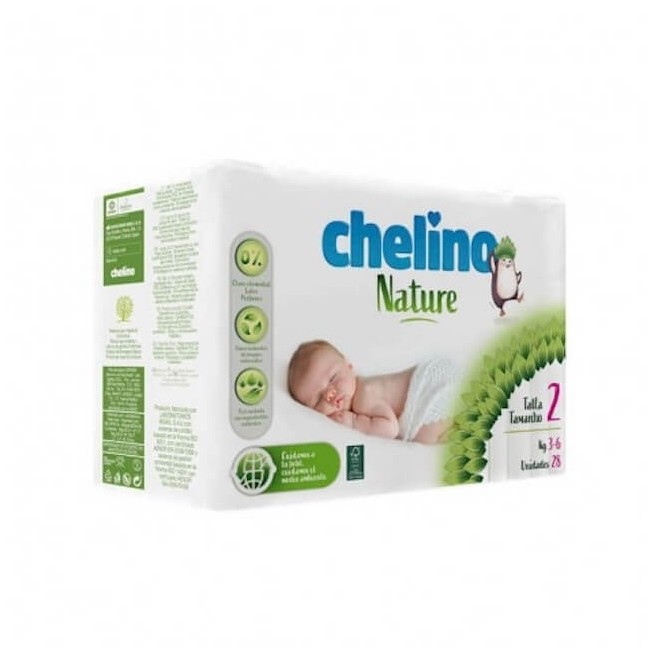 PAÑALES CHELINO NATURE TALLA 2 - 28 UNIDADES