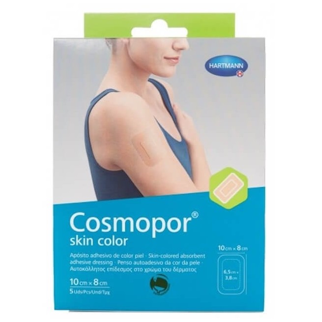 COSMOPOR SKIN APÓSITO ESTERIL COLOR 10 x 8 CM 5 UNIDADES