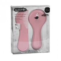 Suavinex® Set Cepillo y Peine Rosa