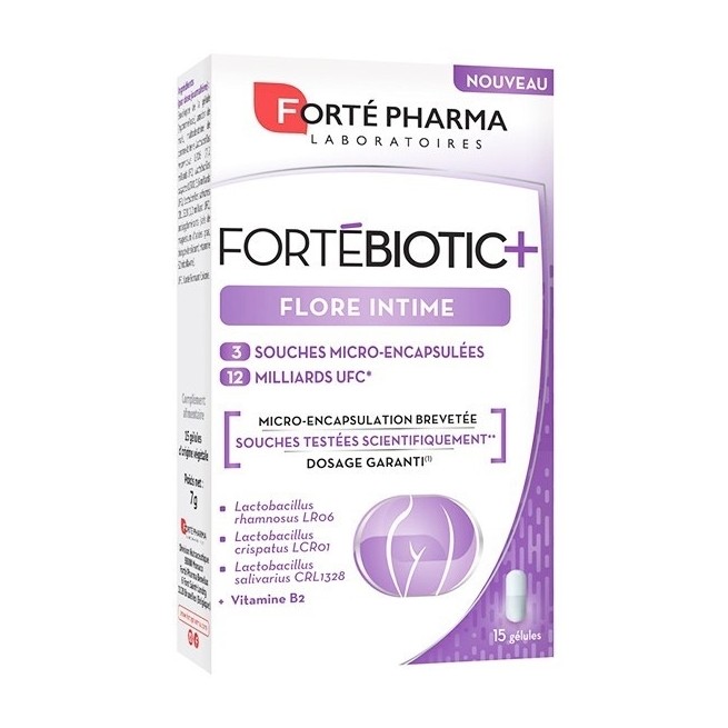 FORTE PHARMA FORTEBIOTIC+ FLORA ÍNTIMA 15 CÁPSULAS