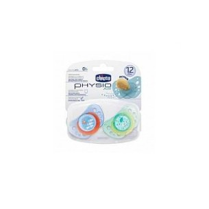 Chupete Chicco Tetina Latex Physio Strong +4 Meses Pack 2