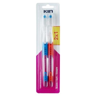 KIN CEPILLO DENTAL SUAVE 2 POR 1