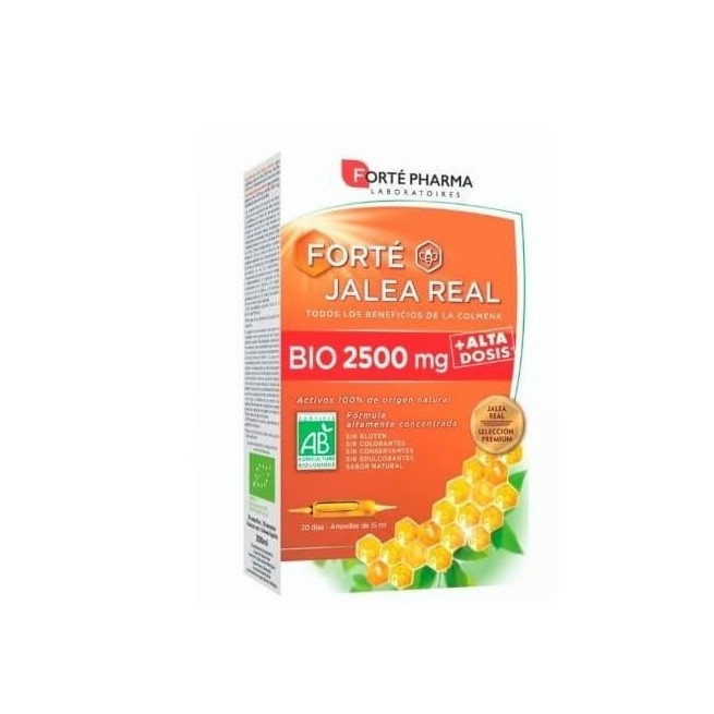 FORTÉ JALEA REAL BIO 2500 MG (20 AMPOLLAS x 15 ML)