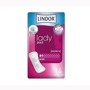 Lindor Lady Pad Compresas Mini 14Uds