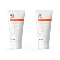 Leti At-4 Facial Pack 2 X 50 ml Crema Protectora Especial Para Pieles Atópicas.