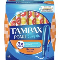 Tampax Pearl Compak Tampones Super Plus 16Uds