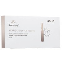 Babe Healthy Aging+ Multi Defense Age Rescue 7 Amp X 2 ml Ampollas Antiedad, Rejeneradoras, Revitalizantes y Rejuvenecedoras.