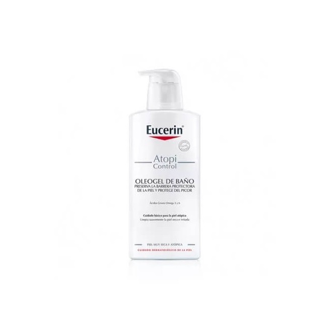 Eucerin Atopicontrol Oleogel de Baño 400 ml Preserva La Barrera Protectora y Protege Del Picor.