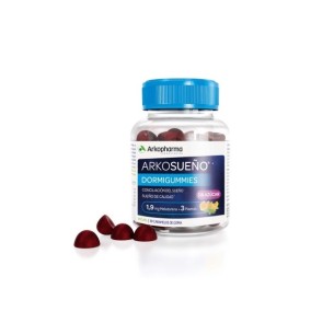 Arkosueño Dormigummies 30 Caramelos de Goma con 1.9 de Melatonina + 3 Plantas y Sin Azúcar