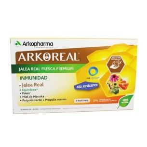 Arkoreal Jalea Real Fresca Premium Sin Azúcares 20 Ampollas