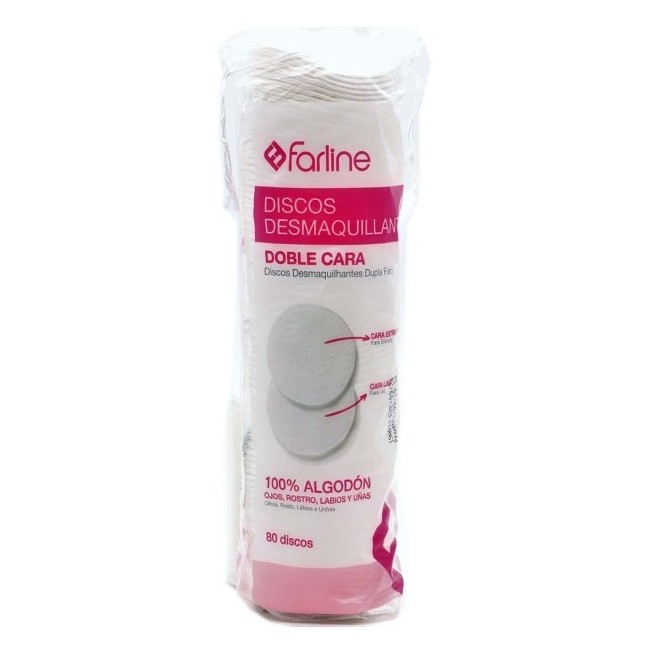 Farline Discos Desmaquillantes Algodón 80 Ud.