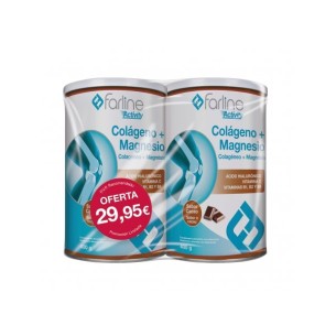 Farline Duplo Colageno + Magnesio de Chocolate 2X400Gr