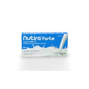 Nutira Forte 30 Caps (Lactasa 9000 Fcc). Mejor Digestión de Lácteos.