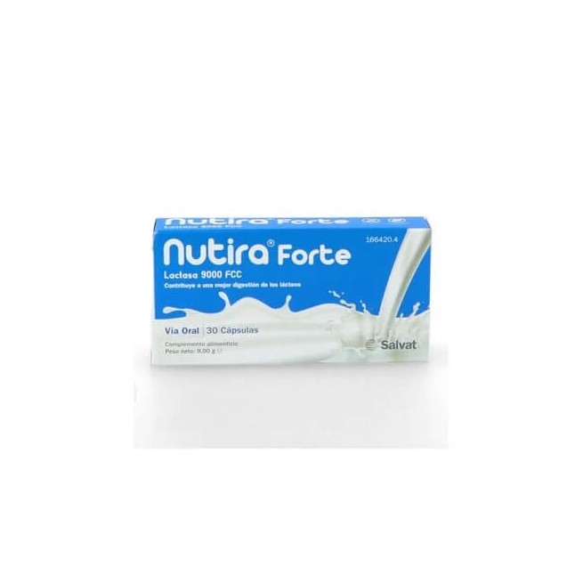 Nutira Forte 30 Caps (Lactasa 9000 Fcc). Mejor Digestión de Lácteos.