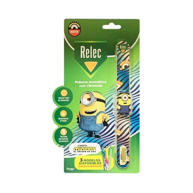 Relec Pulsera Citronela Minions Azul