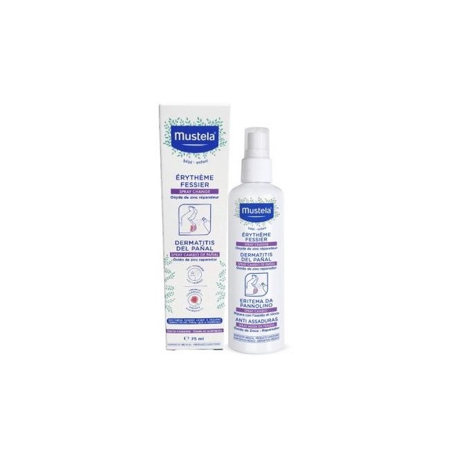 Mustela Erythème Fessier Spray Change 75Ml