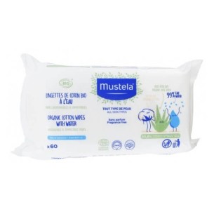 Mustela Toallitas Limpiadoras Compostables 60Uds