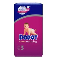 Dodot Activity Pañal Talla 3, 6-10Kg, 66 Unids.