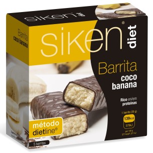 Siken Diet Barrita Coco-Banana 5 Uds