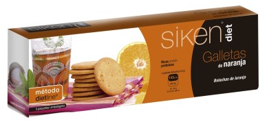 Siken Diet Galletas Naranja 15Uds