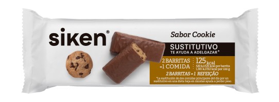Siken Sustitutivo Barrita Cookie 40G