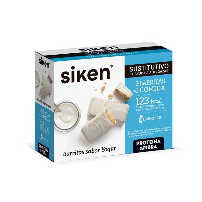 Siken Sustitutive Barrita Yogur 8 U