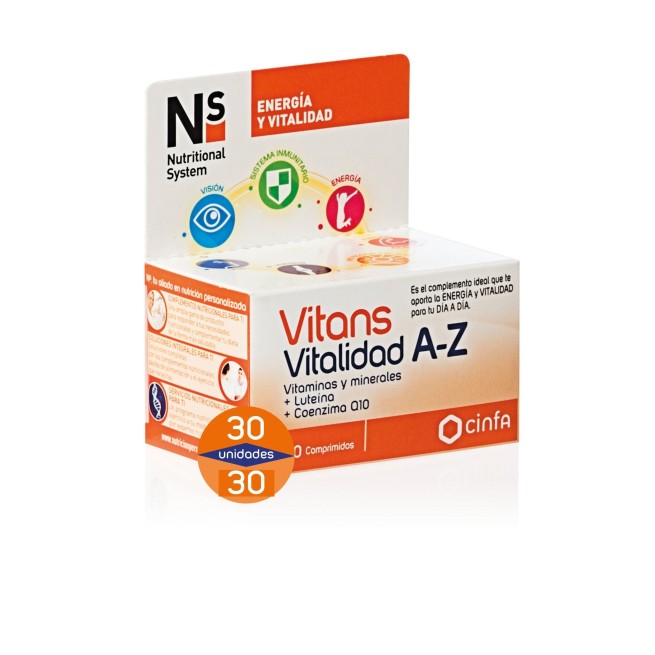 Ns Vitans Vitalidad A-Z 30 Comprimidos